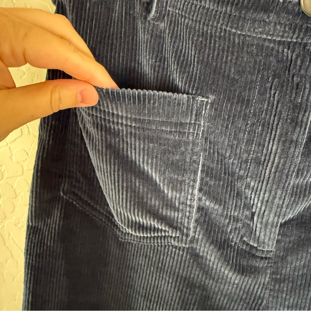 Sezane The 70's Trousers Navy Blue Corduroy EU 40 US 8 - Picture 6 of 16